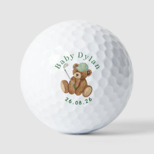 Pelotas De Golf Chupete Personalizado Baby Shower 