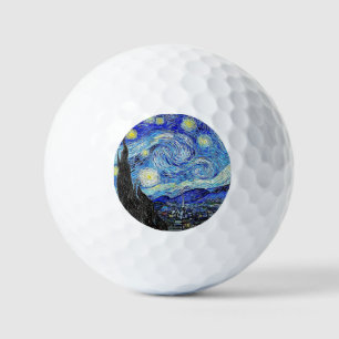 Pelotas De Golf Cielo Antiguo Noche Estrellada