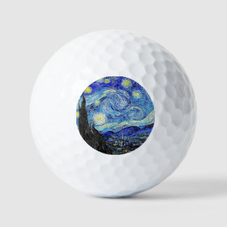 Pelotas De Golf Cielo Antiguo Noche Estrellada