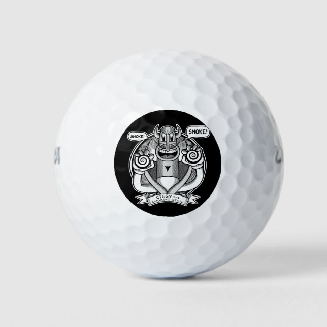 Pelotas De Golf ¡Ciggy dice 'Smoke'! (Anverso)