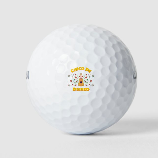 Pelotas De Golf Cinco De Drinko (Anverso)