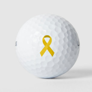 Pelotas De Golf Cinta de ayuda para la concienciación amarilla