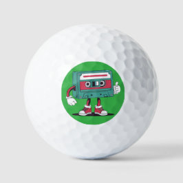 Pelotas De Golf Cinta de cassette retro.