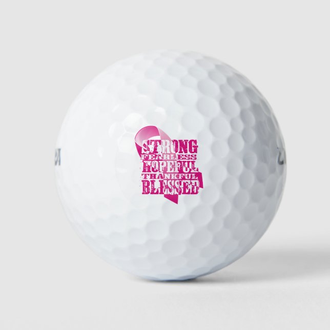 Pelotas De Golf Cinta Rosa - Afirmaciones (Anverso)
