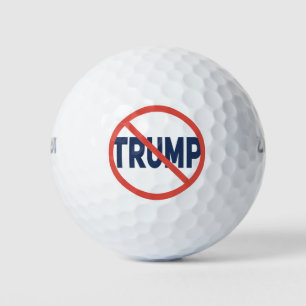 Pelotas De Golf Círculo rojo sin Rótulo opinión política anti-Trum