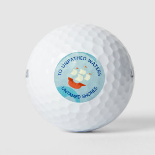 Pelotas De Golf Cita de barco de vela motivacional