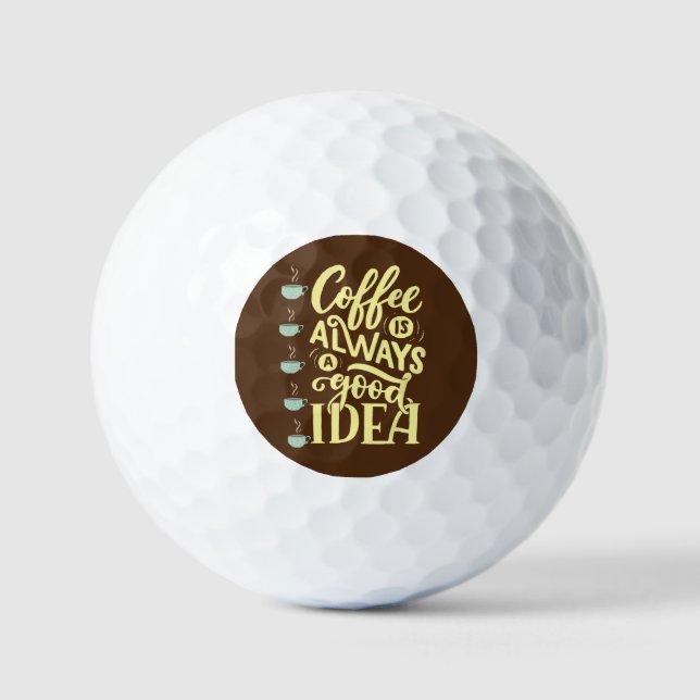 Pelotas De Golf cita de café (Anverso)