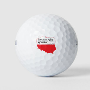 Pelotas De Golf Cita del Papa Juan Pablo II