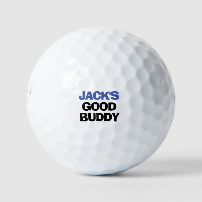 Pelotas De Golf Cita divertida, buen amigo personalizado (Anverso)