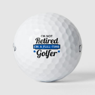 Pelotas De Golf Cita divertida de Golfer, que no se retira solo a