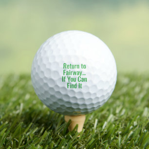 Pelotas De Golf Cita Divertida Vuelve a Fairway Verde