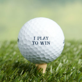 Pelotas De Golf Cita motivacional azul de la marina