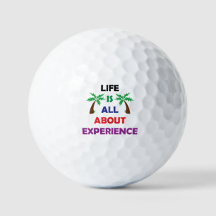 Pelotas De Golf Cita Motivacional La Vida Consiste en Experimentar