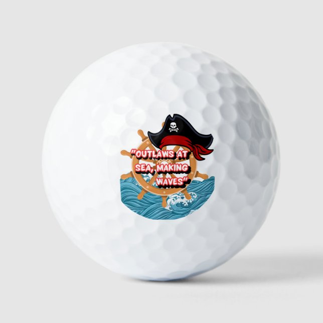 Pelotas De Golf cita pirata (Anverso)