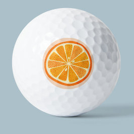 Pelotas De Golf Citrus Naranja Fun Fruit