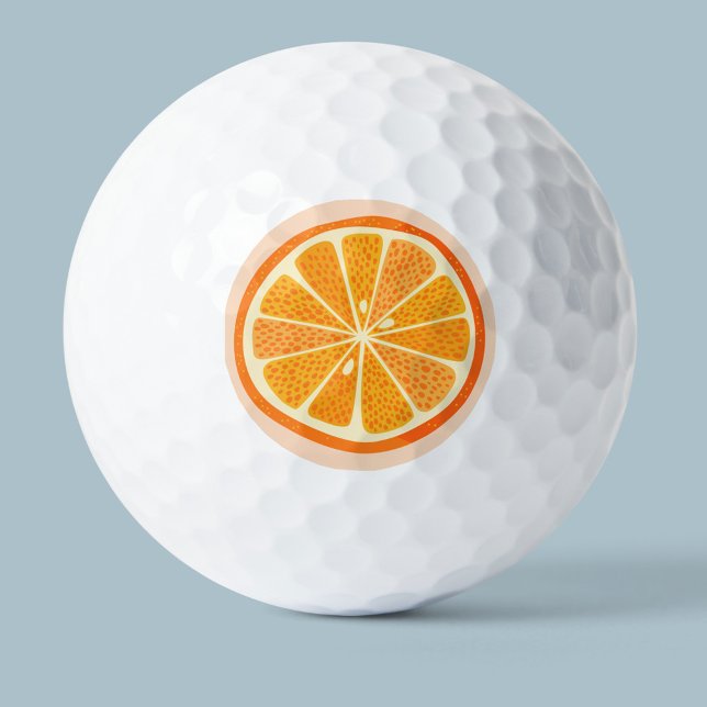 Pelotas De Golf Citrus Naranja Fun Fruit (Subido por el creador)