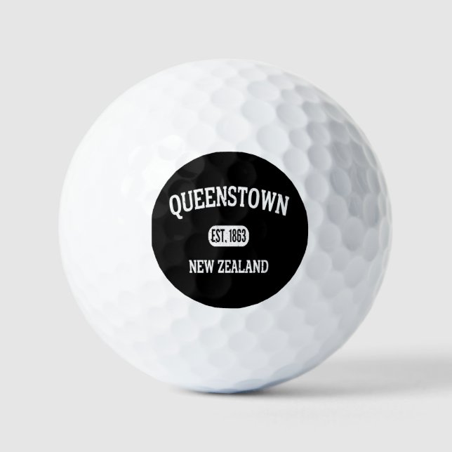 Pelotas De Golf Ciudad de Queens Newzealand Vintage (Anverso)