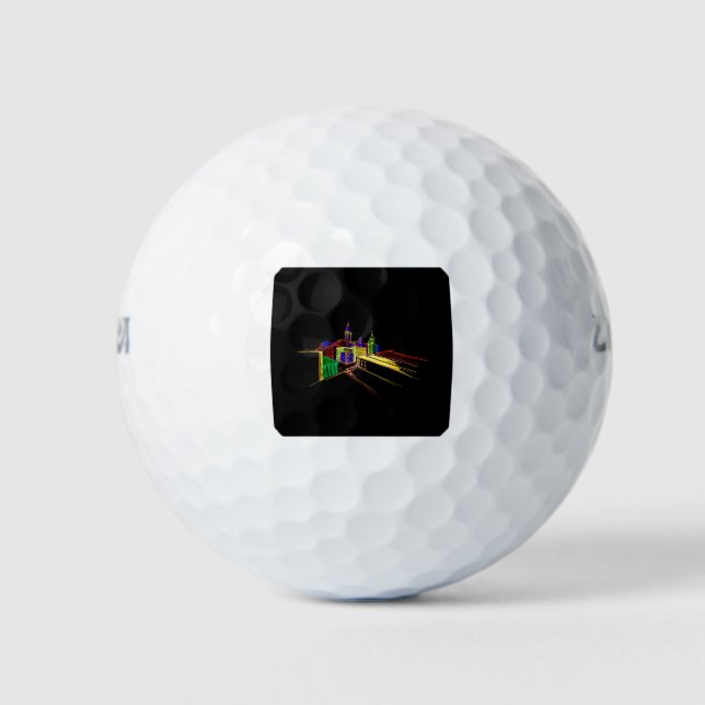 Pelotas De Golf Ciudad vibrante (Anverso)
