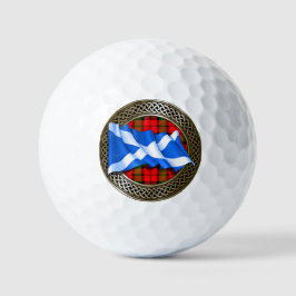 Pelotas De Golf Clan Baird Tartan Knot & Flag