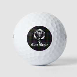 Pelotas De Golf Clan Boyle Escudo Badge y Tartán