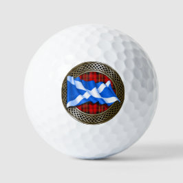 Pelotas De Golf Clan Brodie Tartan Knot & Flag