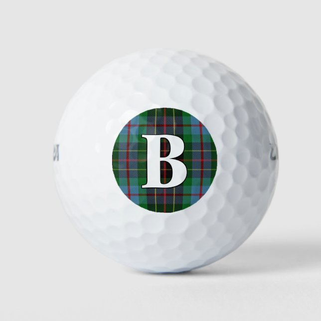 Pelotas De Golf Clan Brodie Tartan Plaid (Anverso)