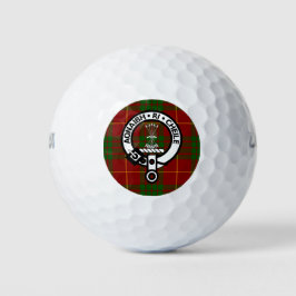 Pelotas De Golf Clan Cameron Escudo Badge & Tartán
