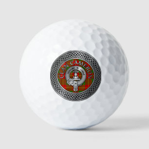 Pelotas De Golf Clan Cameron Escudo & Tartan Knot Golf Balls