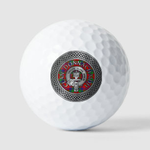 Pelotas De Golf Clan Donnachaidh Robertson Escudo y Tartan Knot
