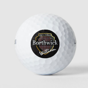 Pelotas De Golf Clan Escocés Borthwick Personalice Su Nombre