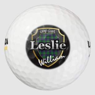 Pelotas De Golf Clan Escocés Leslie Personaliza tu Nombre