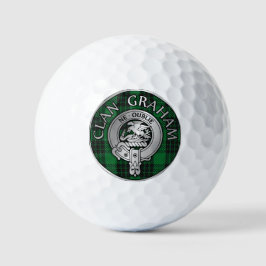 Pelotas De Golf Clan Graham Escudo y Tartan