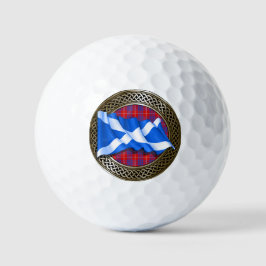 Pelotas De Golf Clan Hamilton Tartan Knot & Flag