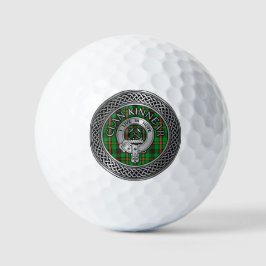 Pelotas De Golf Clan Kinnear Escudo y Tartan Knot