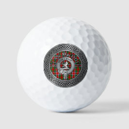 Pelotas De Golf Clan MacDuff Escudo y Tartan Knot