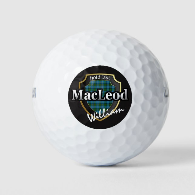 Pelotas De Golf Clan MacLeod de Harris Personaliza tu nombre (Anverso)
