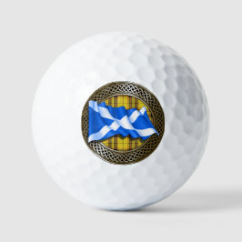 Pelotas De Golf Clan MacLeod Tartan Knot & Flag