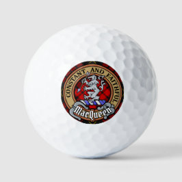 Pelotas De Golf Clan MacQueen Crest sobre Tartán
