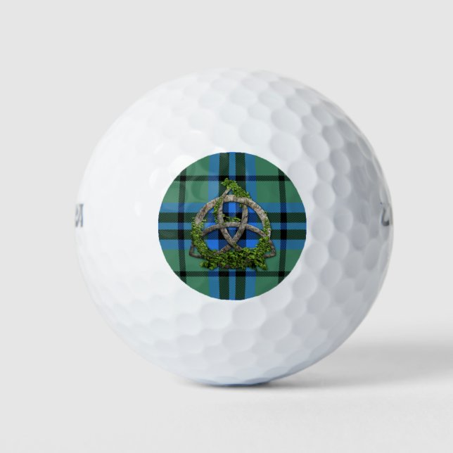Pelotas De Golf Clan Marshall Tartan Celtic Trinity (Anverso)