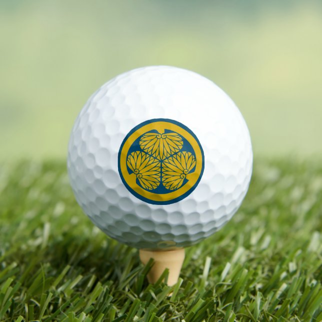 Pelotas De Golf Clan Tokugawa Escudo (Kamon) Golf Balls (Camiseta in situ)