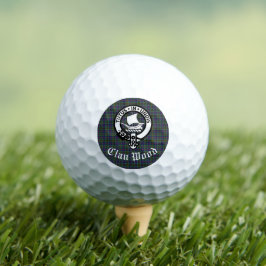 Pelotas De Golf Clan Wood Escudo y Tartán