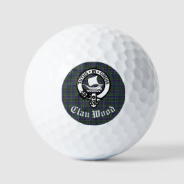 Pelotas De Golf Clan Wood Escudo y Tartán