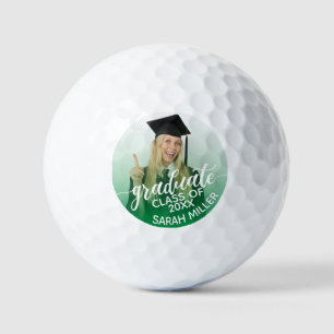 Pelotas De Golf Clase de 2025 Foto y Personalizado de nombre Gradu