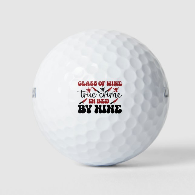 Pelotas De Golf clase de delito de vino verdadero en la cama de nu (Anverso)