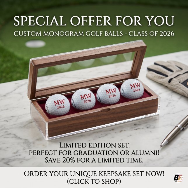Pelotas De Golf Clase personalizada de 2026 Varsity (#golfseason)