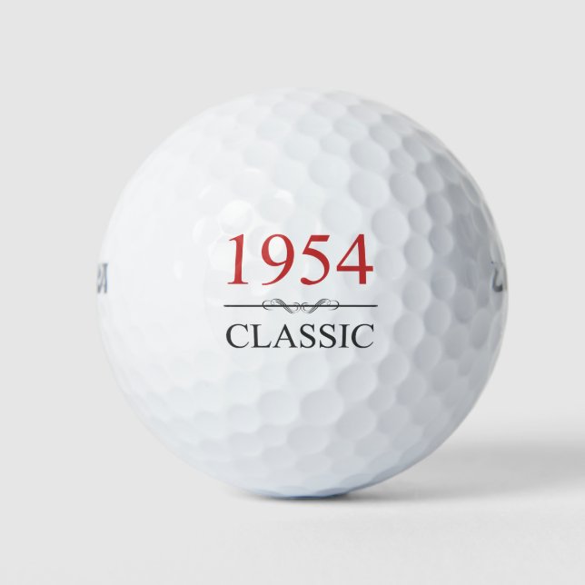 Pelotas De Golf Clásico 1954 70º cumpleaños (Anverso)