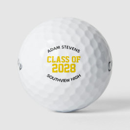 Pelotas De Golf Clásico de graduación de la clase universitaria en