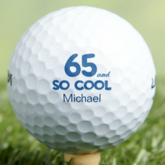 Pelotas De Golf Classic 65th Birthday Gift - 60 and So Cool Blue