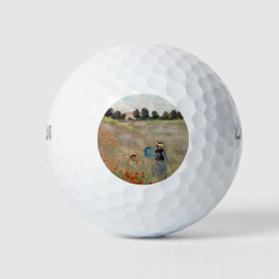Pelotas De Golf Claude Monet - Campo de amapola