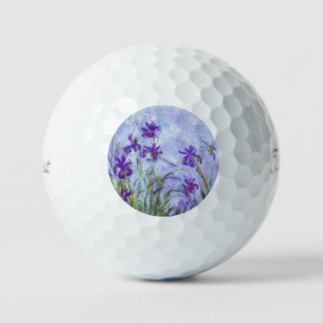 Pelotas De Golf Claude Monet - Lilac Irises / Iris Mauves (Anverso)